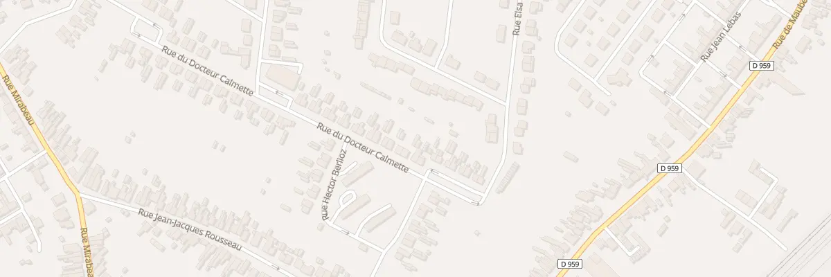 Plan du 22 Rue du Docteur Calmette à Aulnoye-Aymeries