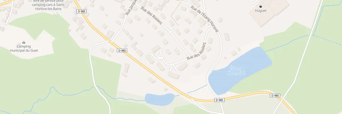 Plan du 12 Rue des Rosiers à Saint-Honoré-les-Bains