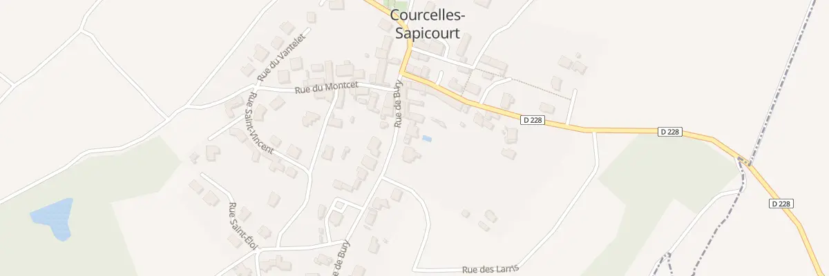 Plan du 2 Rue de Bury à Courcelles-Sapicourt