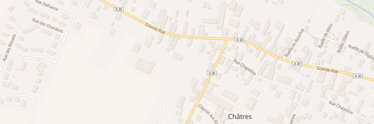 Plan du 33 Gr Grande Rue à Châtres