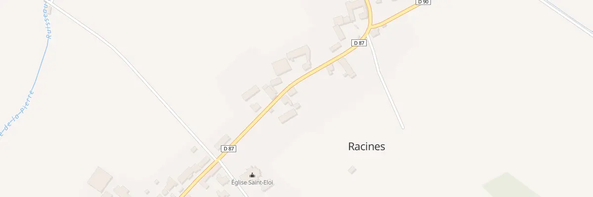 Plan du 12 Rue du Haut de Racines à Racines