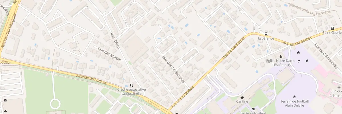 Plan du 14 Rue des Térébinthes à Montpellier