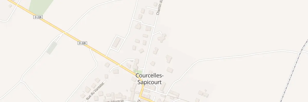 Plan du 9 Che du Bemont à Courcelles-Sapicourt