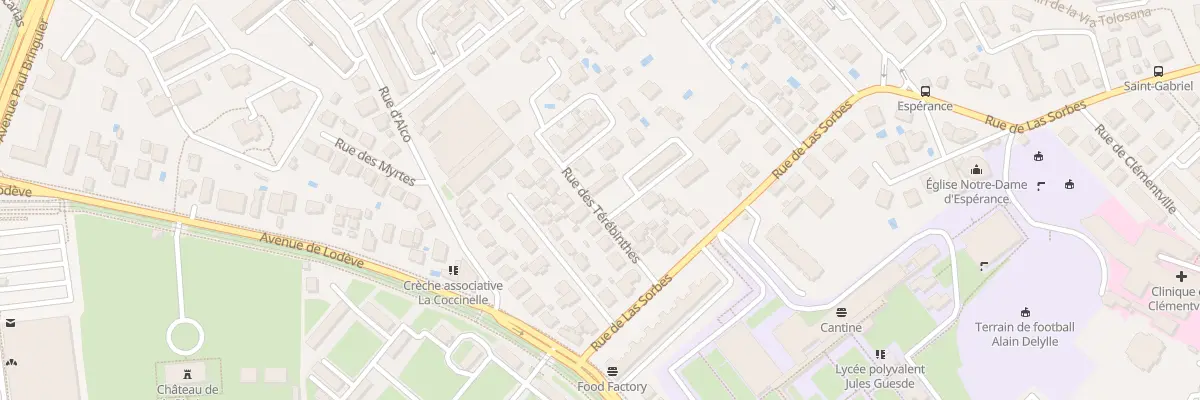 Plan du 12 Rue des Térébinthes à Montpellier