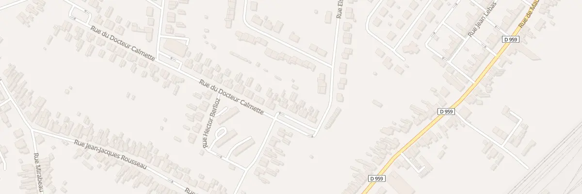 Plan du 14 Rue du Docteur Calmette à Aulnoye-Aymeries