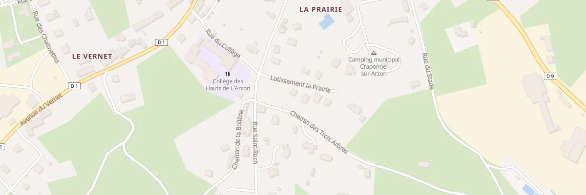 Plan du 2 Lot La Prairie à Craponne-sur-Arzon