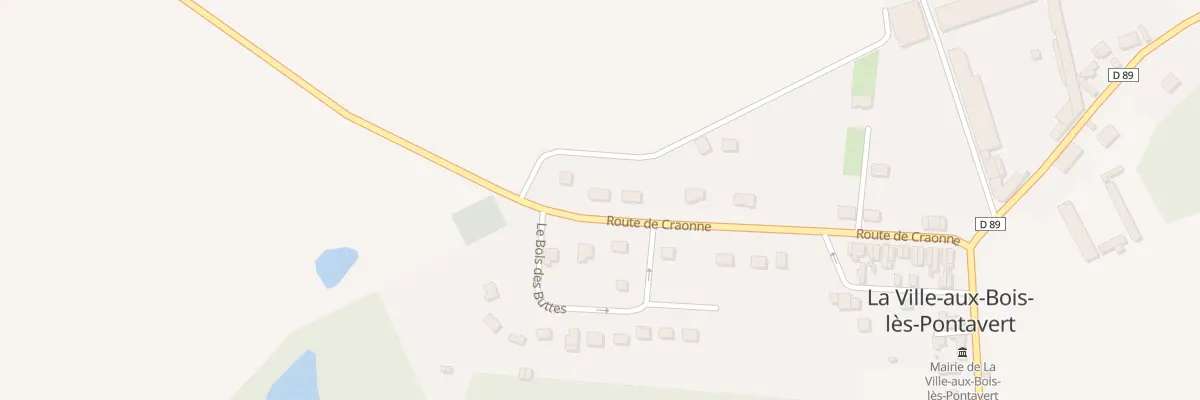 Plan du 48 Rte de Craonne à La Ville-aux-Bois-lès-Pontavert