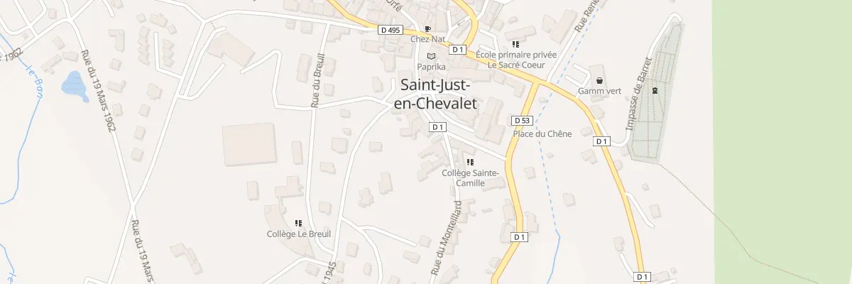Plan du 78 Rue de Thiers à Saint-Just-en-Chevalet