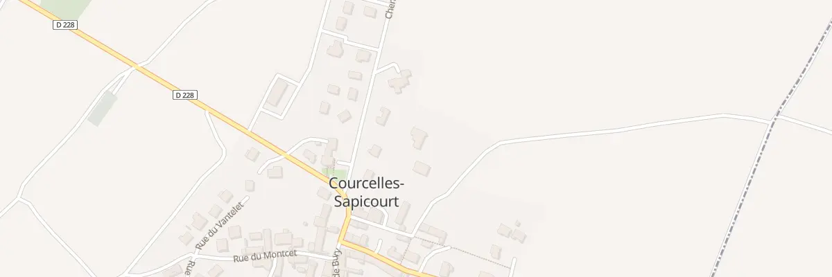 Plan du 7 Che du Bemont à Courcelles-Sapicourt