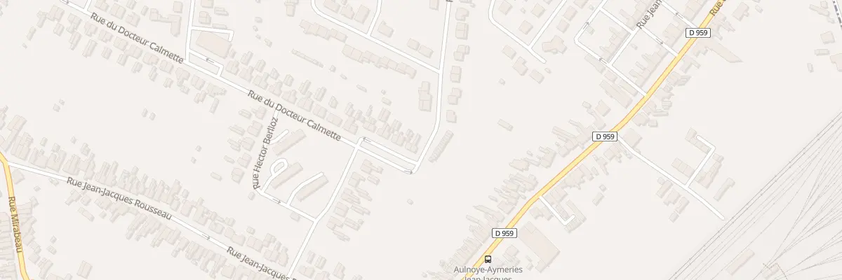 Plan du 2 Rue du Docteur Calmette à Aulnoye-Aymeries
