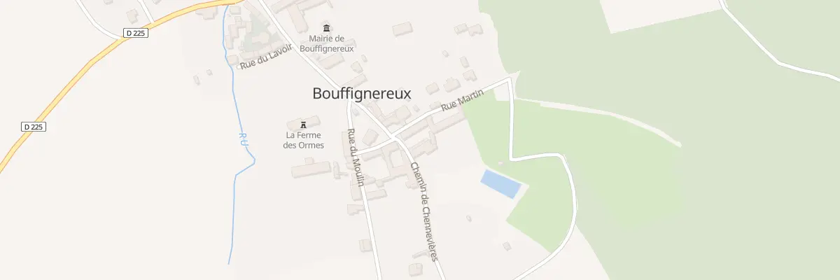 Plan du 1 Che des Chennevieres à Bouffignereux