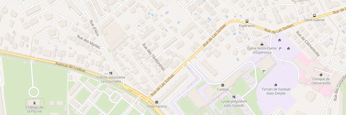 Plan du 8 Rue des Térébinthes à Montpellier
