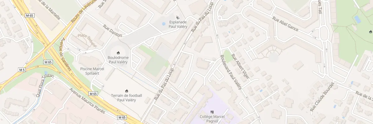 Plan du 405 Rue du Pas du Loup à Montpellier