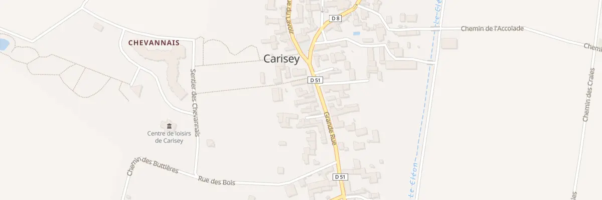 Plan du 5 Gr Grande Rue à Carisey