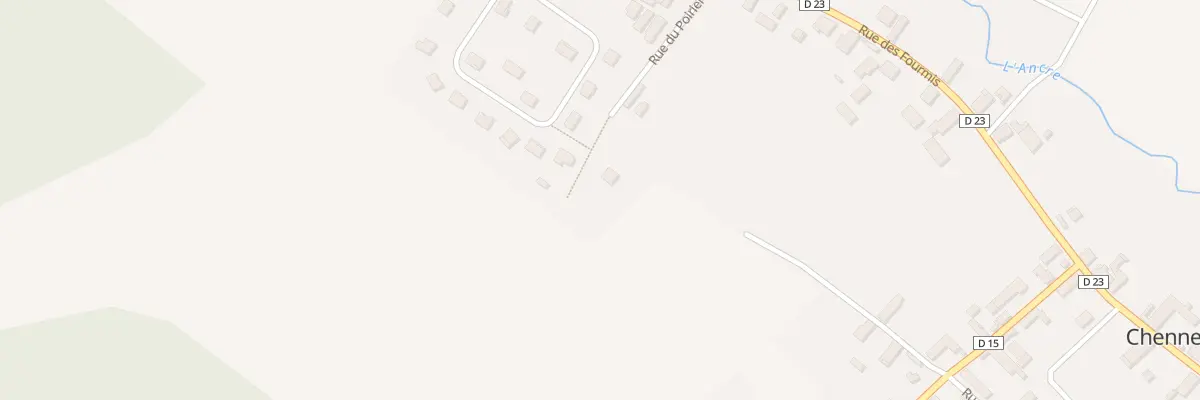 Plan du 7 Rue du Poirier Vert à Chennegy