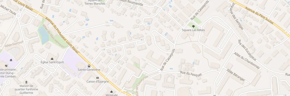 Plan du 18 Rue Jean Coulazou à Montpellier