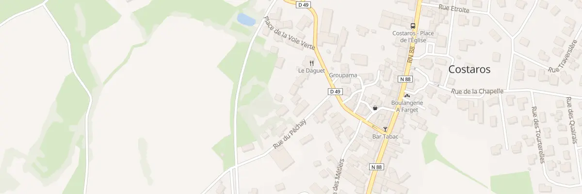 Plan du 19 Pl du Marché à Costaros