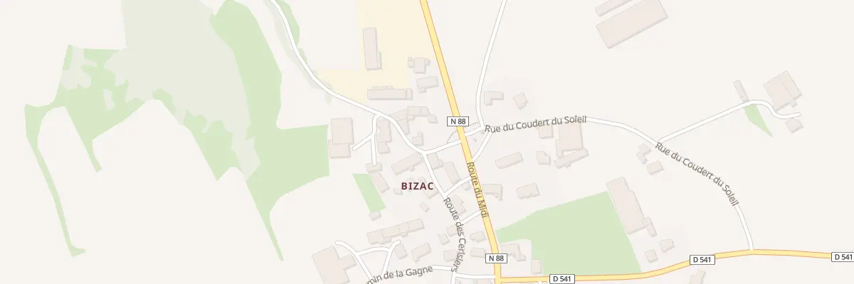 Plan du 20 Che de Nirandes au Brignon