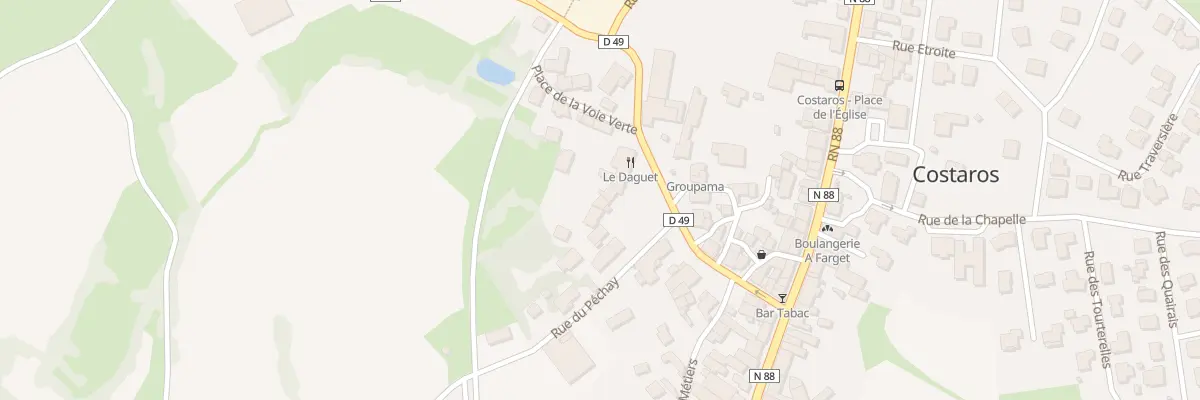 Plan du 21 Pl du Marché à Costaros