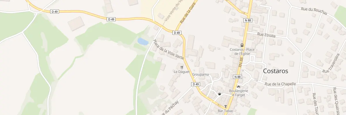 Plan du 5043 Le Bourg à Costaros