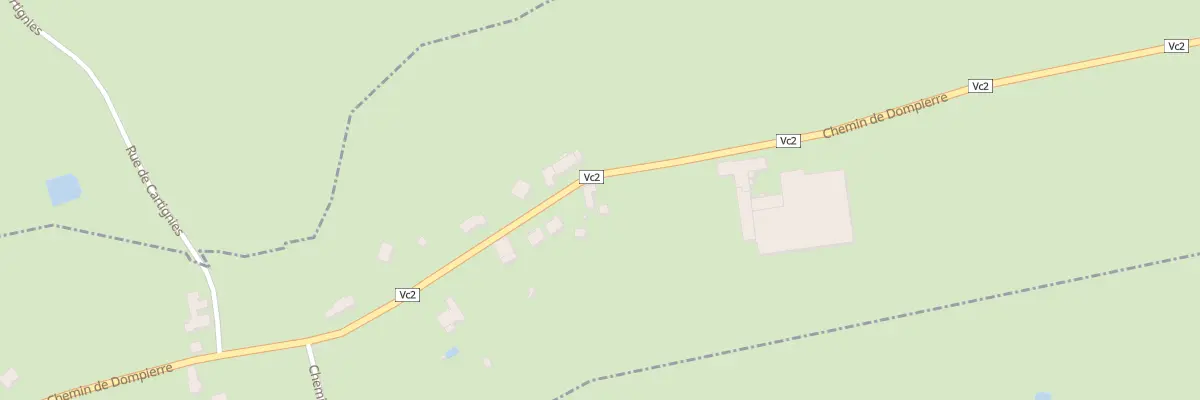 Plan du 74 Che de Dompierre à Petit-Fayt