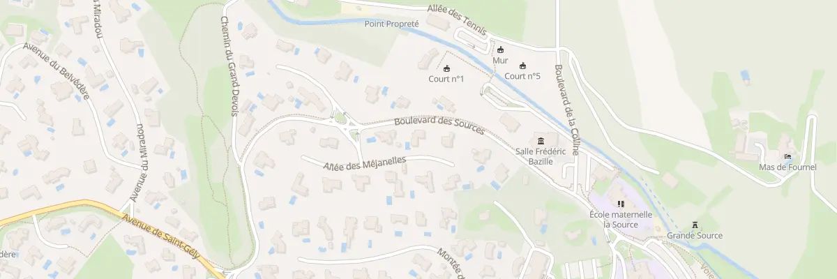 Plan du 75 All des Mejanelles à Saint-Clément-de-Rivière