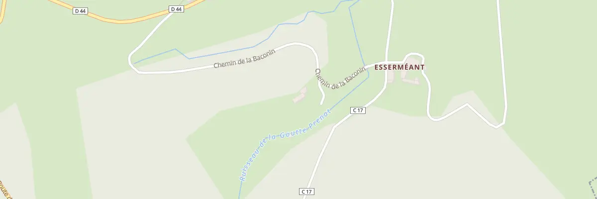 Plan du 1 Che de la Baconin à La Valla-sur-Rochefort