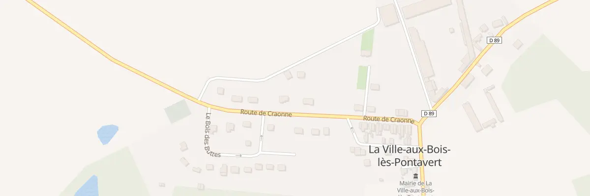 Plan du 40 Rte de Craonne à La Ville-aux-Bois-lès-Pontavert