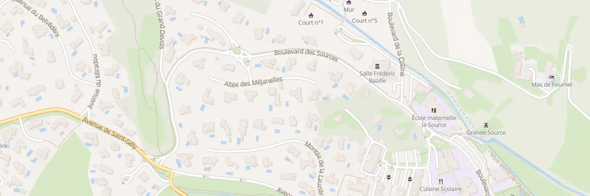 Plan du 80 All des Mejanelles à Saint-Clément-de-Rivière