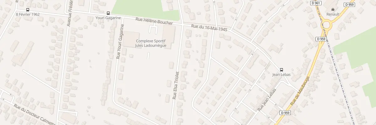 Plan du 40 Rue Elsa Triolet à Aulnoye-Aymeries
