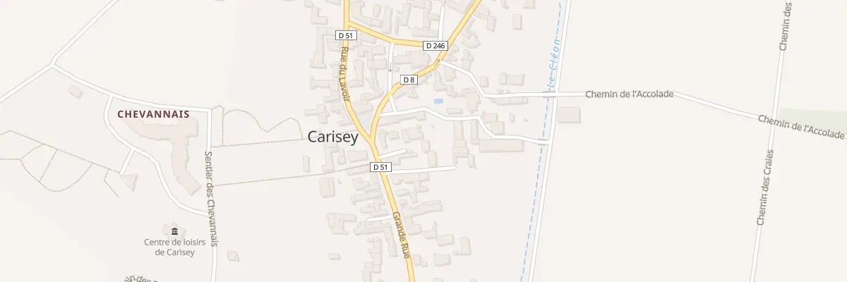 Plan du 8 Gr Grande Rue à Carisey