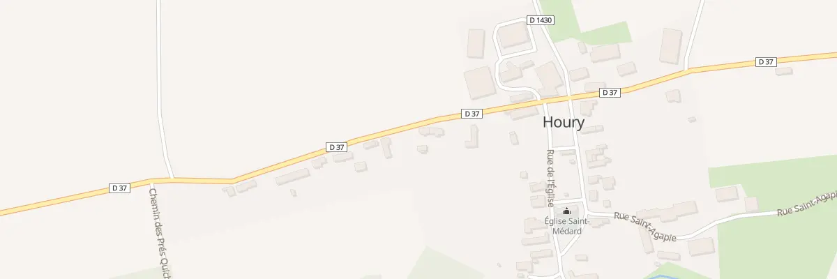 Plan du 5 Rue du Riez des Bois à Houry