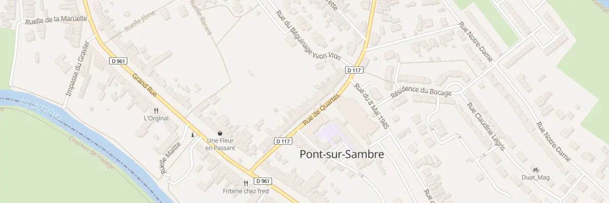 Plan du 35 Rue de Quartes à Pont-sur-Sambre