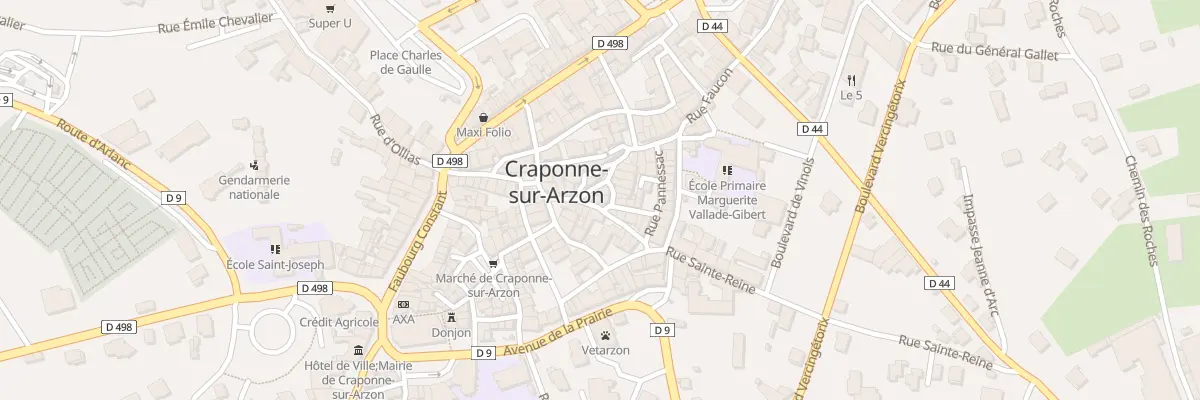 Plan du 1 Rue Centrale à Craponne-sur-Arzon