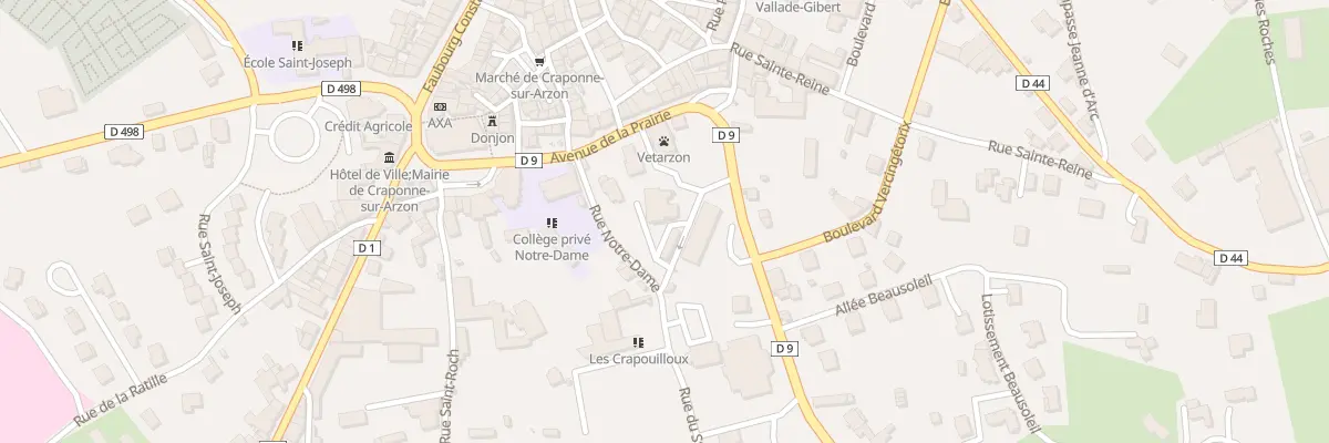 Plan du 2 Rue du Stade à Craponne-sur-Arzon