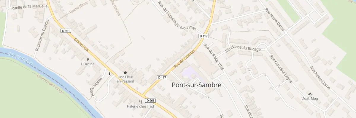 Plan du 33 Rue de Quartes à Pont-sur-Sambre