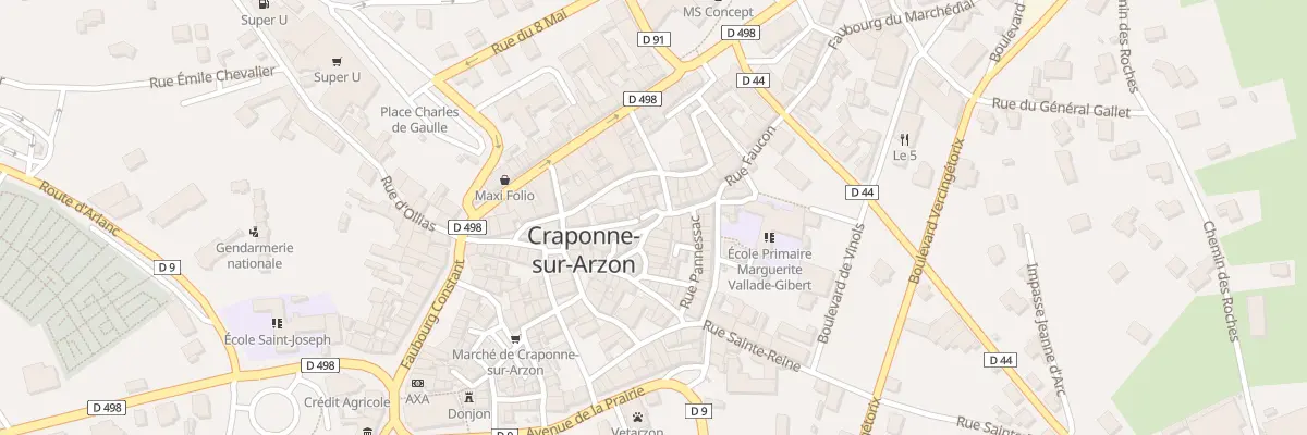 Plan du 1 Pl aux Sabots à Craponne-sur-Arzon