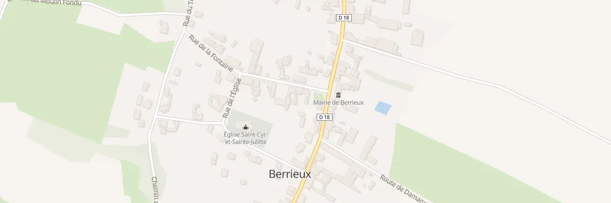 Plan du 1 Rue de la Fontaine à Berrieux