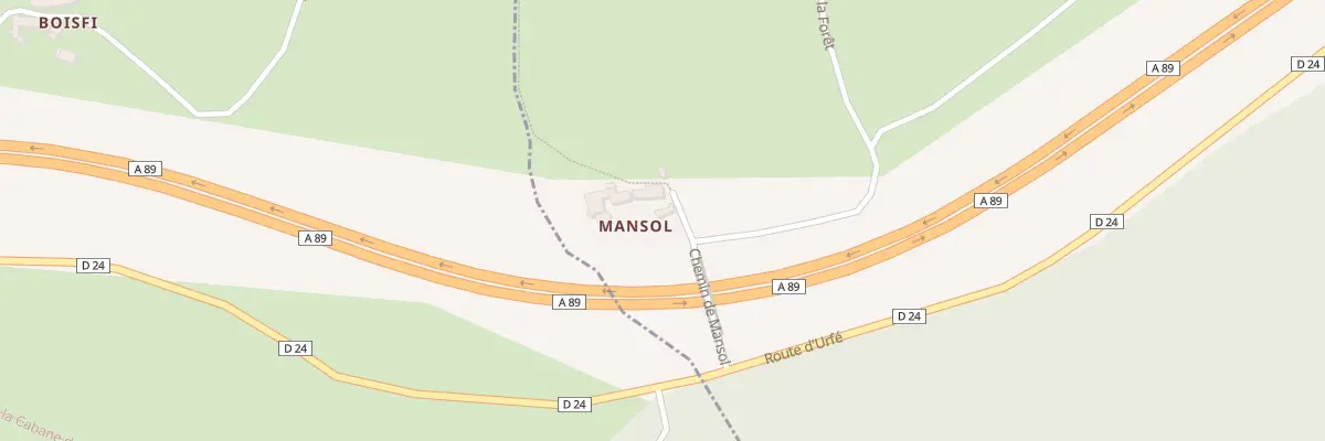 Plan du 403 Che de Mansol à Saint-Romain-d’Urfé