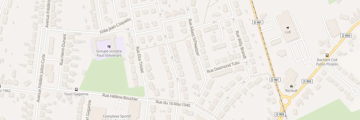 Plan du 21 Rue Martin Luther King à Aulnoye-Aymeries