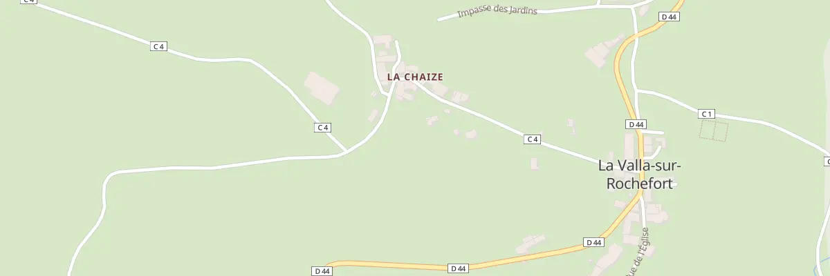 Plan du 7 Che du Col des Brosses à La Valla-sur-Rochefort