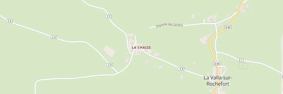 Plan du 14 Che du Col des Brosses à La Valla-sur-Rochefort