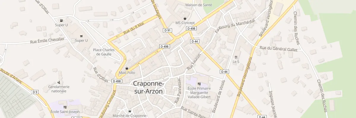 Plan du 3 Rue de la Barrière Prolongée à Craponne-sur-Arzon
