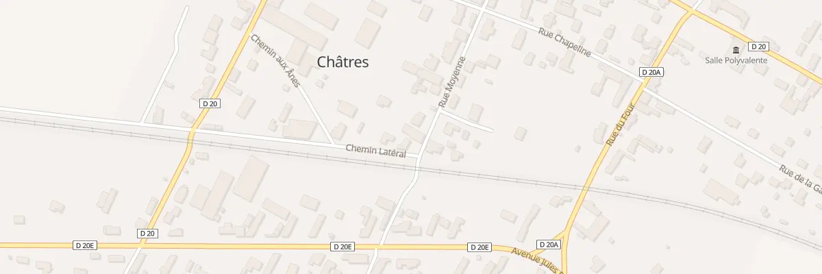 Plan du 12 Rue Moyenne à Châtres