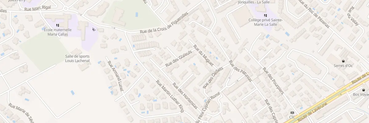 Plan du 8 Rue des Glaieuls à Montpellier