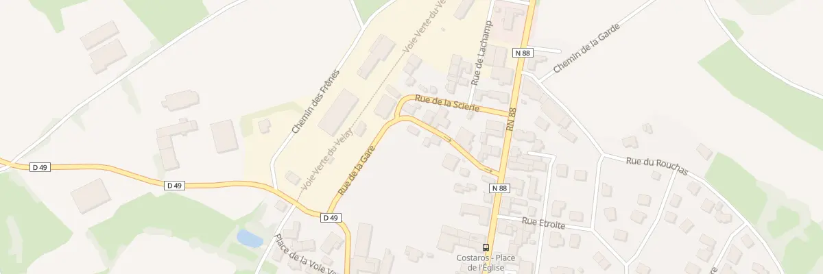 Plan du 11 Rue de la Gare à Costaros