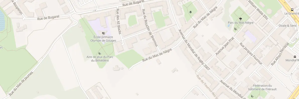 Plan du 486 Rue du Mas de Nègre à Montpellier