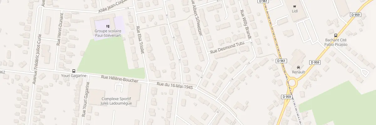 Plan du 27 Rue Martin Luther King à Aulnoye-Aymeries