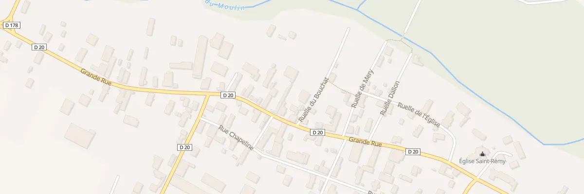 Plan du 40 Gr Grande Rue à Châtres