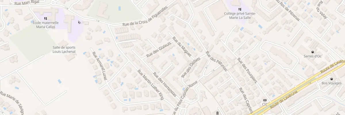 Plan du 7 Rue des Géraniums à Montpellier